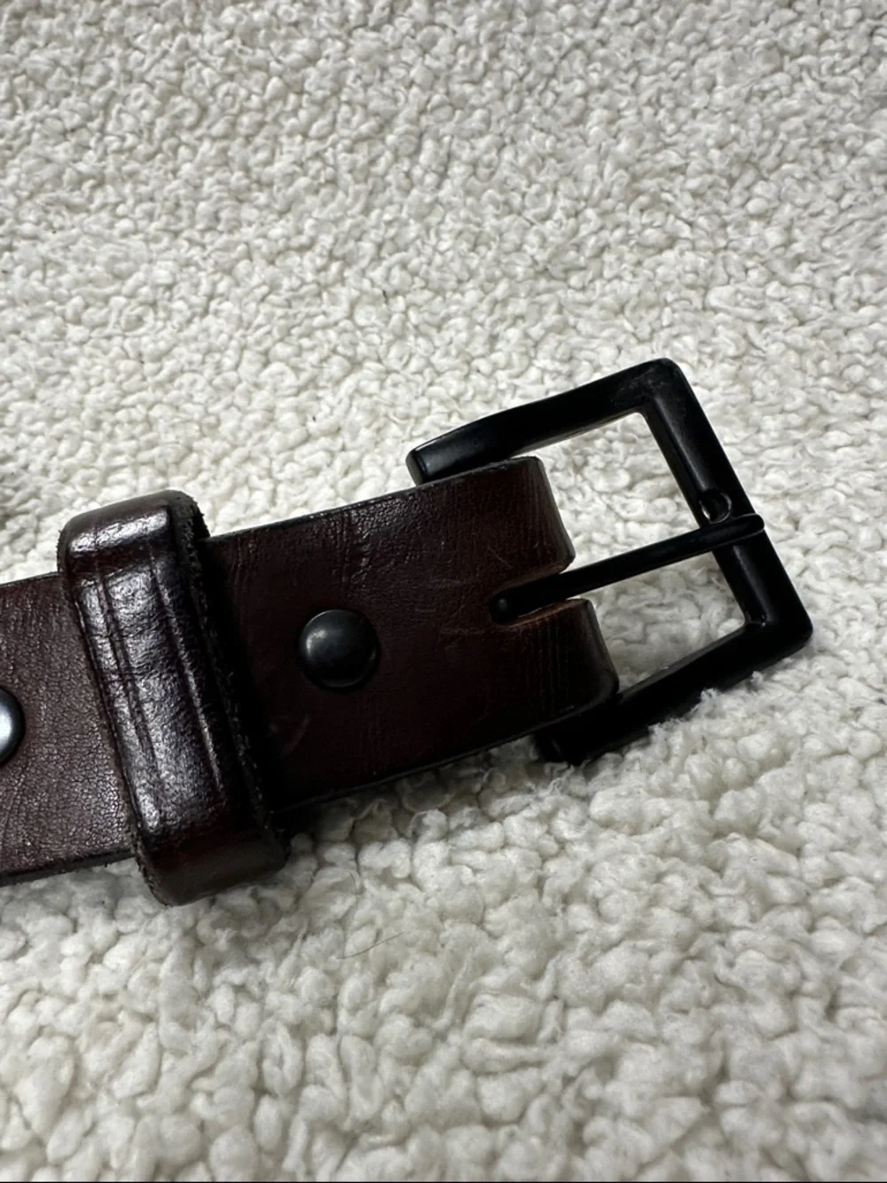 HANKS BELTS The Everyday Men's Brown Thick Leather Belt. Made is USA. Size 50